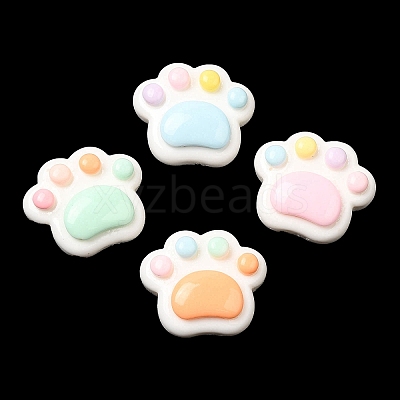 Cartoon Opaque Resin Cabochons RESI-C039-03G-1