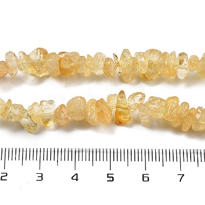 Natural Citrine Beads Strands G-O049-B-29A-1