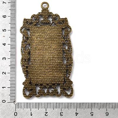 Vintage Tibetan Style Alloy Large Pendant Cabochon Bezel Settings X-TIBEP-M018-129AB-NF-1
