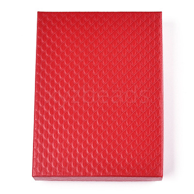 Rhombus Textured Cardboard Jewelry Boxes CBOX-T006-01D-1