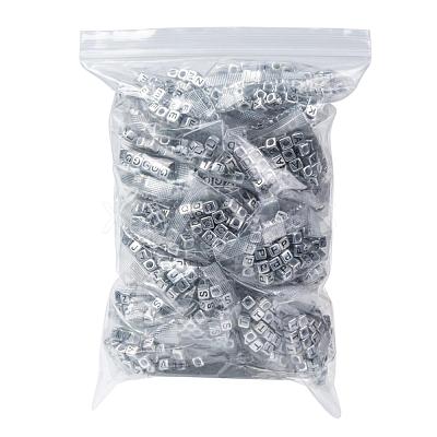 Plated Acrylic Beads SACR-JQ0001-04AS-1