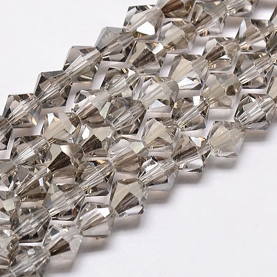 Imitate Austrian Crystal Bicone Glass Beads Strands GLAA-F029-5x5mm-07-1