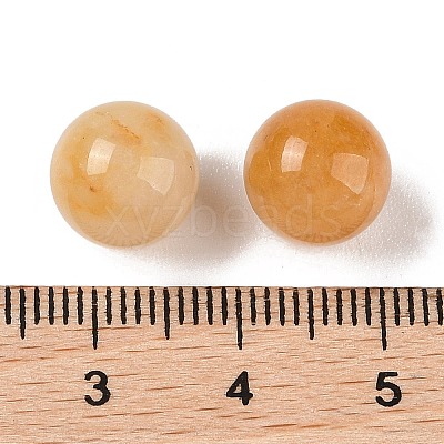 Natural Topaz Jade No Hole Sphere Beads G-K353-04A-17-1