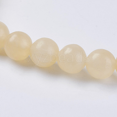 Natural Topaz Jade Beads Strands G-G515-6mm-03A-1