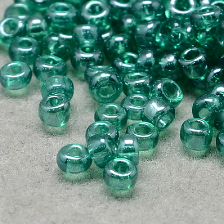 6/0 Grade A Round Glass Seed Beads SEED-Q011-4mm-F520-1