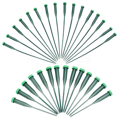60Sets 2 Styles Plastic Extendable Stem Water Tubes with Caps DIY-GO0003-05-1