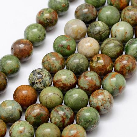 Natural Green Opal Beads Strands G-K209-04B-12mm-1