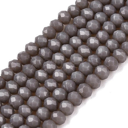 Opaque Solid Color Imitation Jade Glass Beads Strands EGLA-A044-P2mm-D10-1