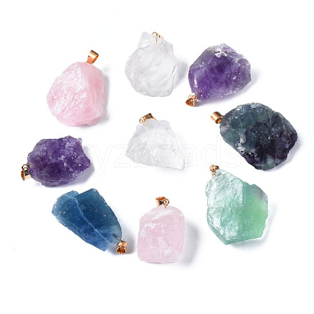 Natural Mixed Stone Pendants G-S299-126G-1