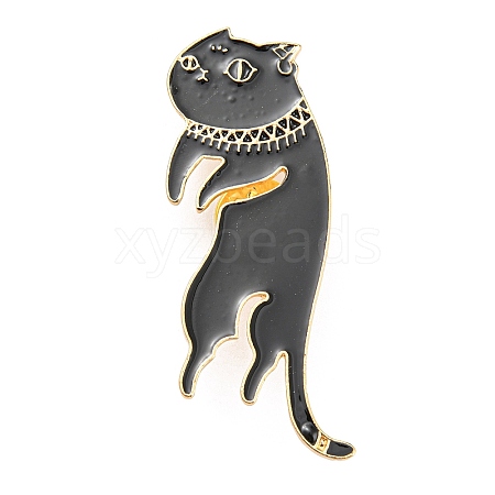 Cat Shape Enamel Pins JEWB-A017-01B-1