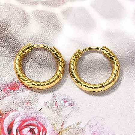 304 Stainless Steel Hoop Earrings for Women EJEW-M068-11B-G-1