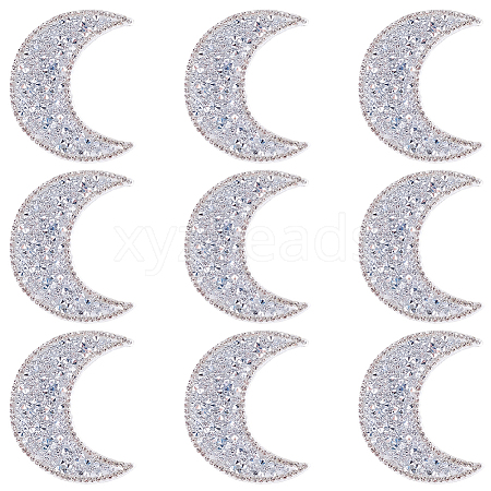 Resin Rhinestone Hotfix Rhinestone Iron on/Sew on Cloth Patches DIY-WH20063-030E-1