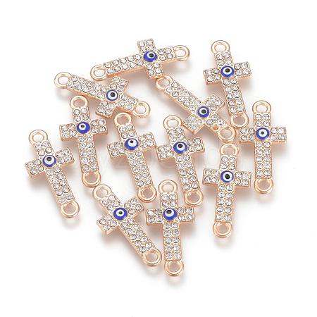 Alloy Rhinestone Links connectors ALRI-Q065-11LG-1