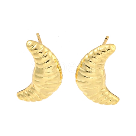 Rack Plating Brass Stud Earrings EJEW-C102-32G-1