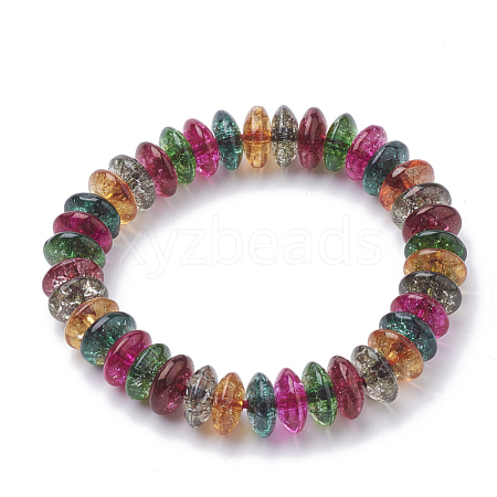 Synthetic Quartz Stretch Bracelets G-S285-17-1-1