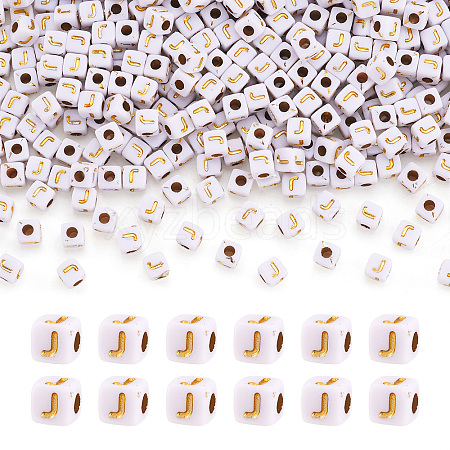 Opaque Acrylic Beads MACR-TAG0001-07J-1