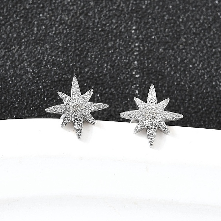304 Stainless Steel Stud Earrings EJEW-H161-01P-L-1