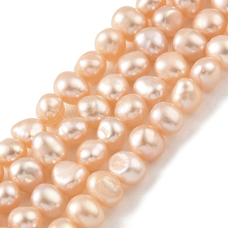 Natural Cultured Freshwater Pearl Beads Strands PEAR-A006-05-1
