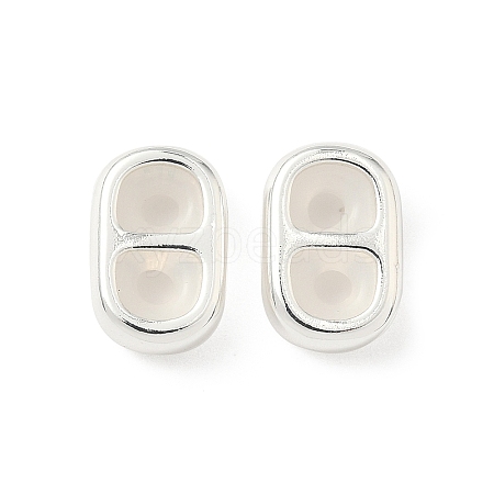 Brass Silicone Slide Charms KK-C099-06B-S-1