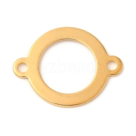 Ion Plating(IP) 304 Stainless Steel Ring Links Connector Charms STAS-U025-12G-1