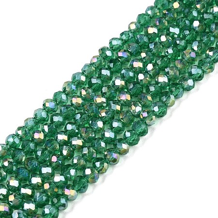 Electroplate Glass Beads Strands EGLA-A044-T2mm-B18-1