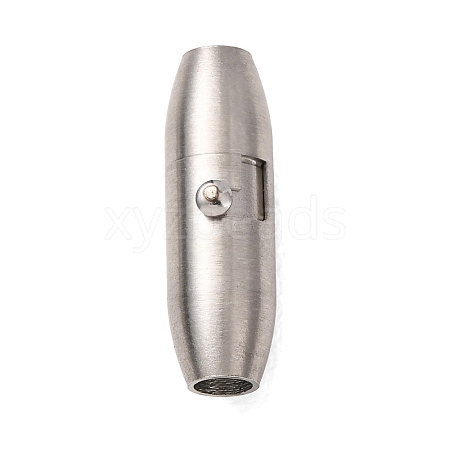304 Stainless Steel Locking Tube Magnetic Clasps STAS-A151-02B-P-1