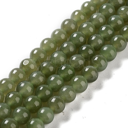 Natural Nephrite Jade Beads Strands G-NH0005-030C-1