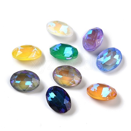 Glass Rhinestone Cabochons GLAA-K069-15A-1