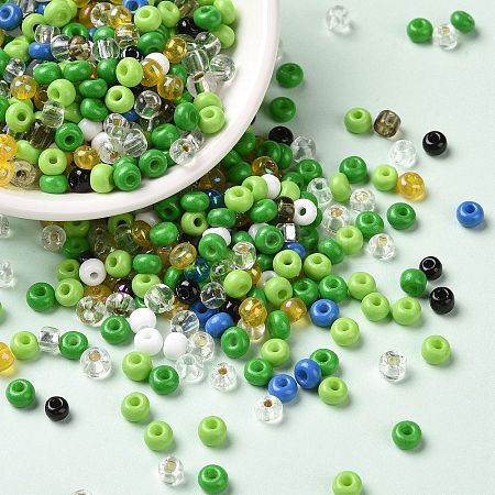 Opaque & Transparent & Metallic Colours Glass Seed Beads SEED-A030-07B-1