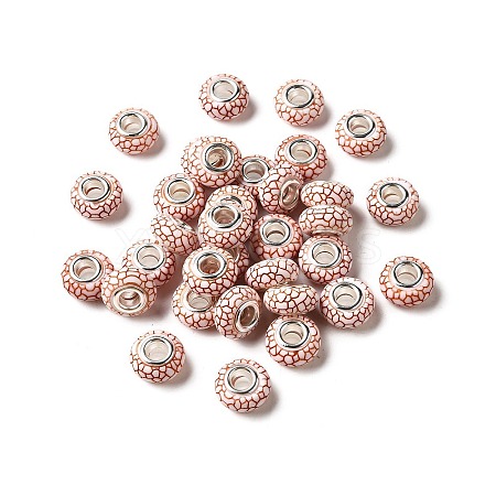 Opaque Resin European Beads RESI-C055-01F-1