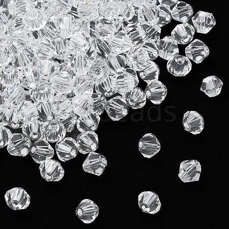 Imitation Austrian Crystal Beads X-SWAR-F022-4x4mm-001-1