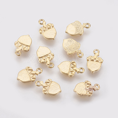 Brass Charms X-KK-T020-94G-1