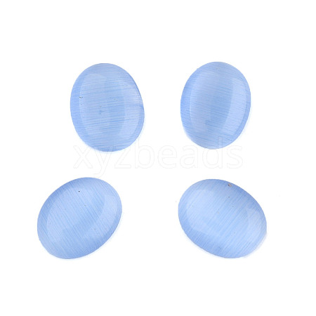 Cat Eye Glass Cabochons CE062-13X18-19-1