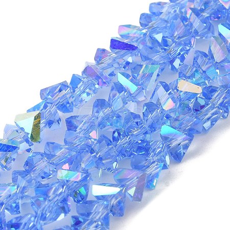 Transparent Glass Beads Strands EGLA-P061-04B-AB01-1