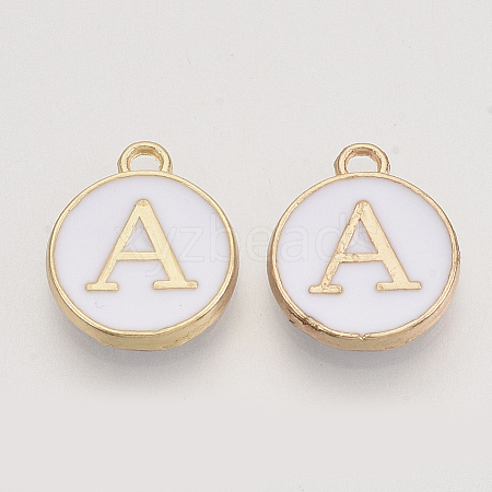Golden Plated Alloy Charms LS-ENAM-S118-01A-1