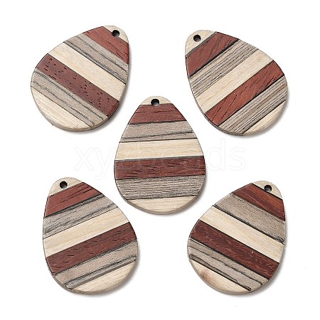 Wenge Wood & Sandalwood & White Ash Pendants WOOD-F013-06-1