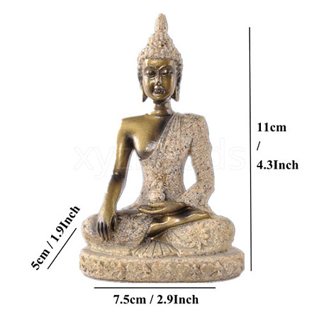 Resin Buddha Statue PW-WG25489-06-1