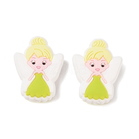 Angel Food Grade Silicone Focal Beads SIL-A008-06A-1