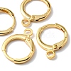 Brass Huggie Hoop Earring Findings KK-YW0001-51-3