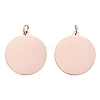 Ion Plating(IP) 304 Stainless Steel Pendants STAS-I311-06RG-1