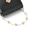 Glass & Stripe Resin Bead Decorative Purse Chains AJEW-BA00115-2
