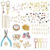 1 Bags DIY Keychain Kit DIY-GL0007-18-1