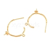 Brass Stud Earring Findings KK-CBA866A-11G-2