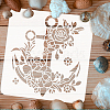 PET Hollow Out Drawing Painting Stencils DIY-WH0391-0176-3