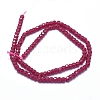 Lab Grown Red Corundum Beads Strands G-D0013-64-1-2