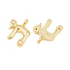 Brass Clear Cubic Zirconia Pendants KK-C170-11B-G-2