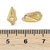 Brass Micro Pave Cubic Zirconia Pinch Bails KK-F891-03G-3