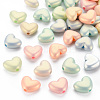 Spray Painted Opaque Acrylic Beads ACRP-S679-35-1