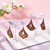 DIY Wooden Dangle Earring Making Kits DIY-NB0005-49-5