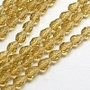 Glass Beads Strands EGLA-E010-8x12mm-11-2